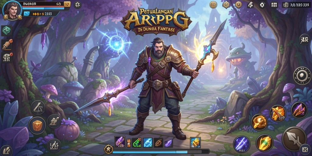 Tampilan aksi seru dalam game ARPG 34R.