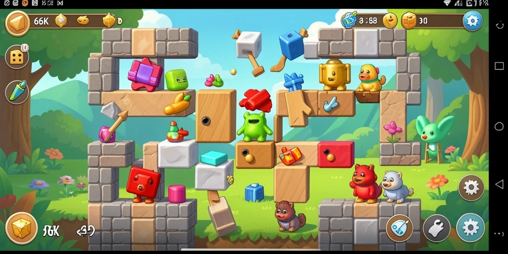 Gambaran gameplay 66K yang menantang dan interaktif.