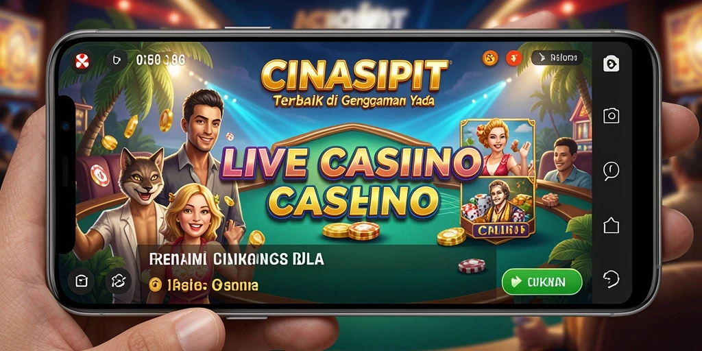 Tampilan gameplay Live Casino yang interaktif dan mendebarkan.