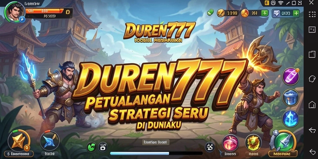 Screenshot DUREN777 menunjukkan aksi seru dalam pertempuran strategi.