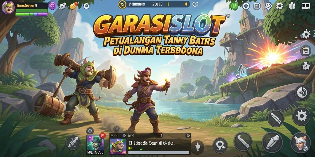 Tampilan gameplay GARASISLOT di dunia terbuka yang menakjubkan.