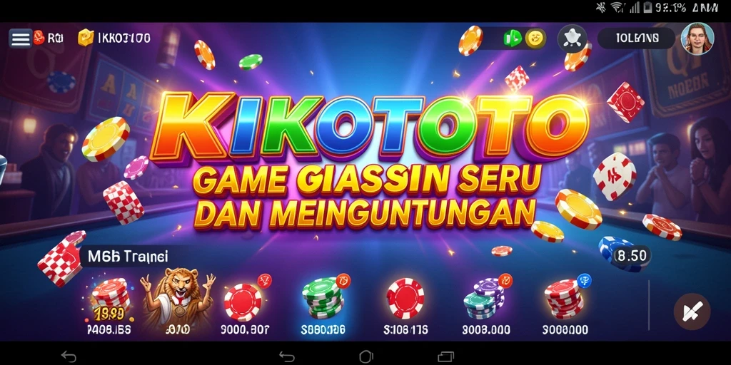Gameplay KIKOTOTO menampilkan keseruan permainan kasino yang interaktif.