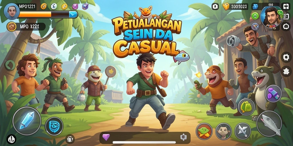 Tampilan gameplay MPO1221 yang penuh warna dan interaktif.