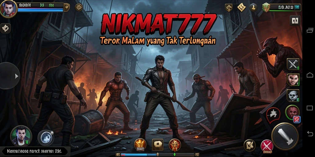Screenshot NIKMAT777 menampilkan suasana gelap dan menyeramkan.