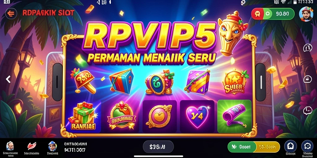 Tampilan utama RPVIP5 dengan gameplay slot yang seru dan menarik.