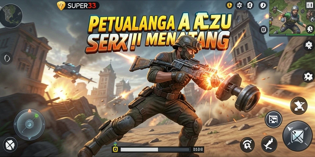 Tampilan gameplay SUPER33 yang penuh aksi dan menegangkan.