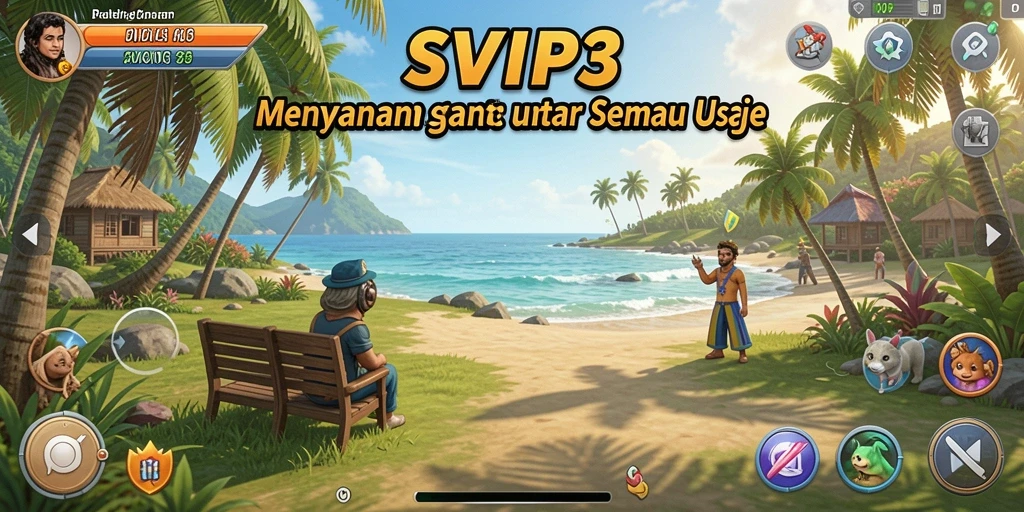 Tangkapan layar SVIP3 menunjukkan gameplay yang penuh warna dan menyenangkan.