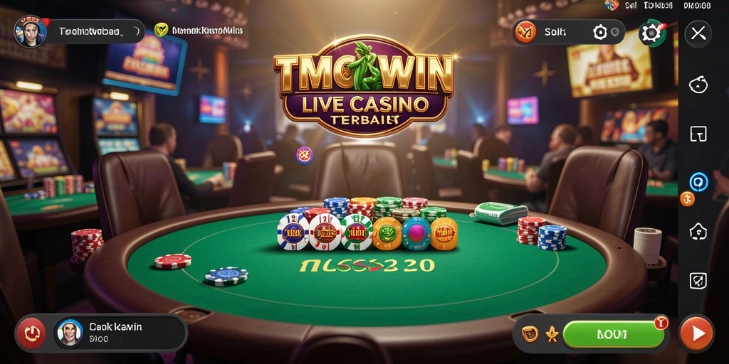 Tampilan gameplay Live Casino yang menegangkan dan interaktif.